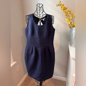 Banana Republic Navy Blue Embellished Cocktail Dress